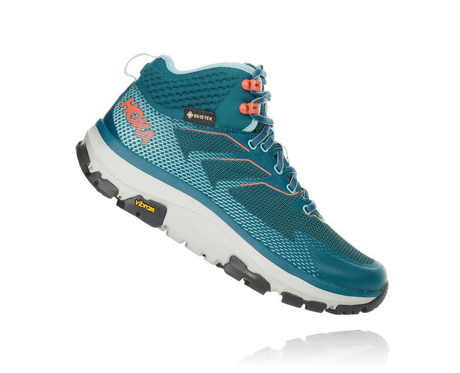 Hoka One One Yürüyüş Botları Kadın Turkuaz - Toa Gore-Tex - TQ6571480